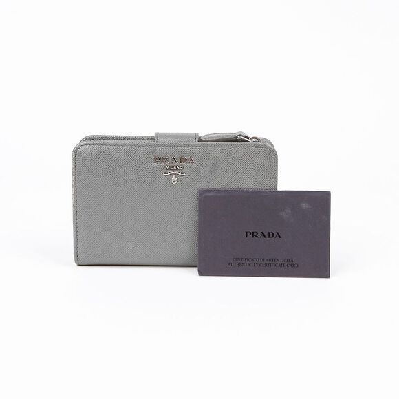 Prada Handbags - Metal Logo Mini Wallet